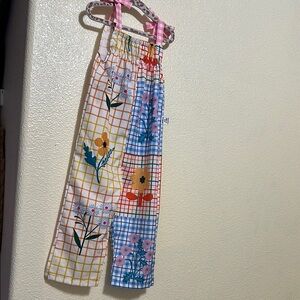 SHEIN- Colorful Floral Checkered Jumpsuit